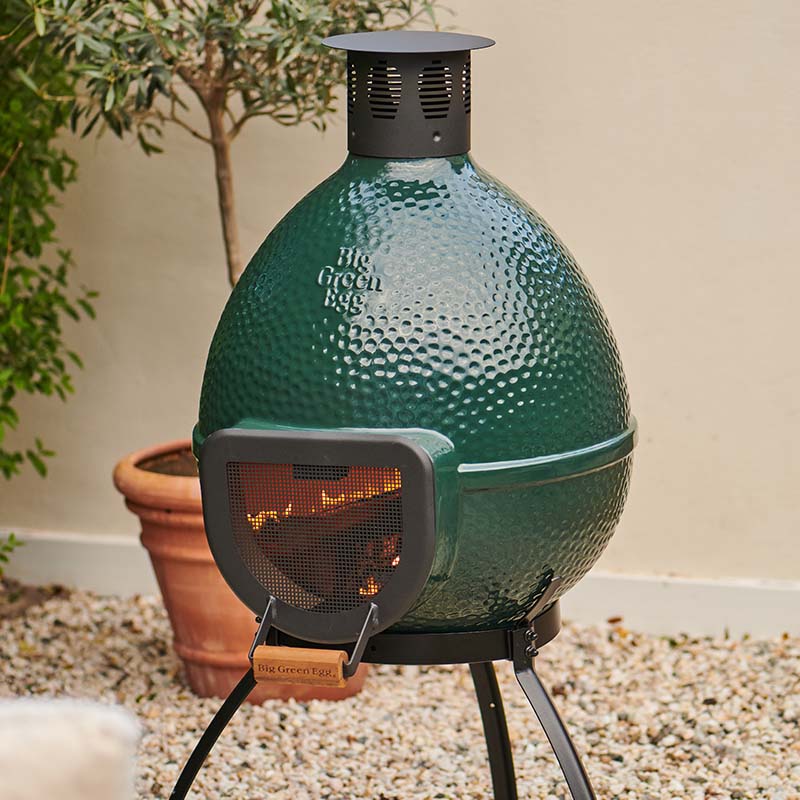 Big Green Egg Chiminea