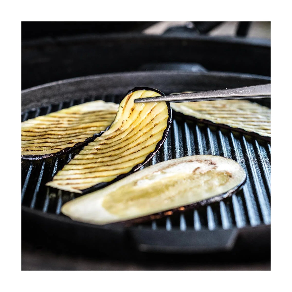 Grillplatte aus Gusseisen 36cm